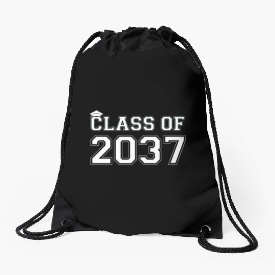 Class Of 2037 Pre K Grow With Me Graduation Drawstring Bags