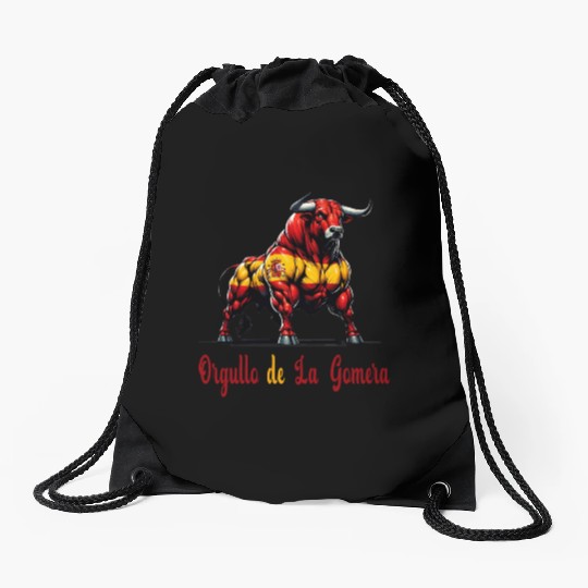 The pride of La Gomera flag design Drawstring Bags