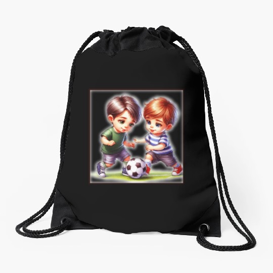 Sport is part of human culture. Drawstring Bags