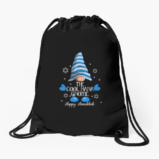 The Nana Gnome Funny Family MatchingGroup Hanukkah Drawstring Bags