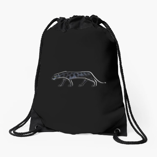 Black Panther Drawstring Bags