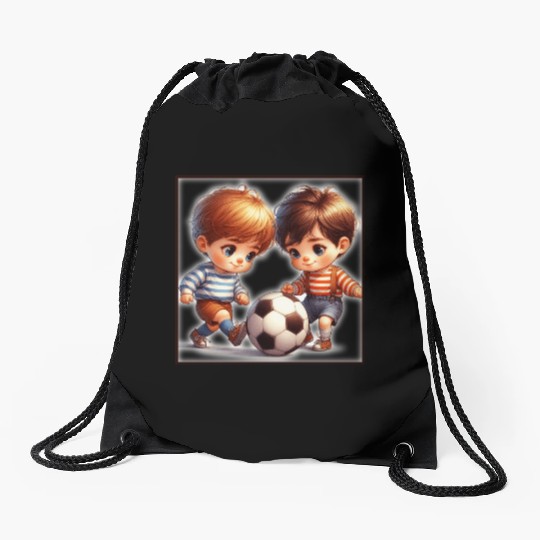 Sport is part of human culture. Drawstring Bags