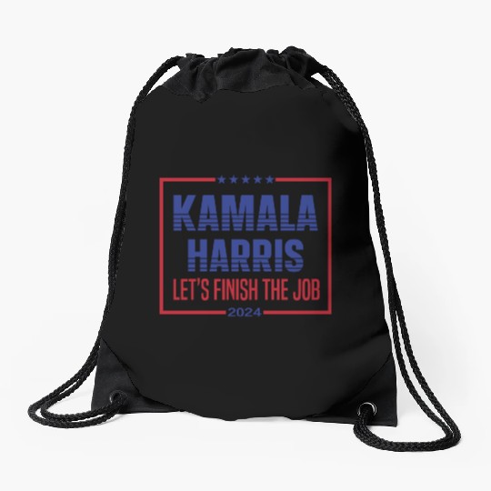 Kamala Harris 2024 for President Vote Tim Walz Drawstring Bags