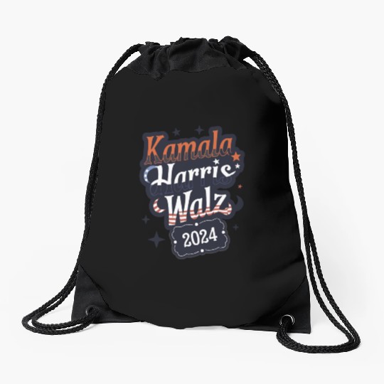 Kamala Harris: The 2024 Vision Drawstring Bags