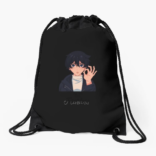 Be fearless Drawstring Bags