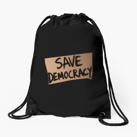 Save Democracy Drawstring Bags