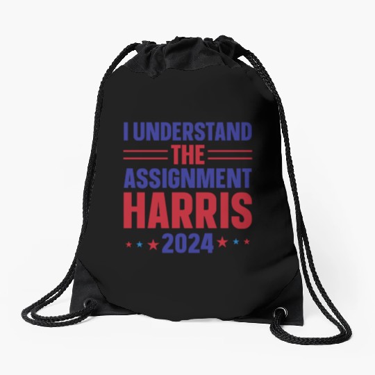 Kamala Harris 2024 for President Vote Tim Walz Drawstring Bags