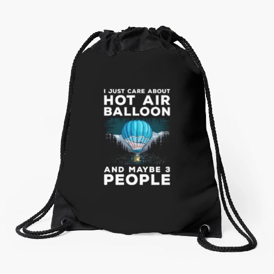 Hot Air Balloon Colors Adventure Drawstring Bags