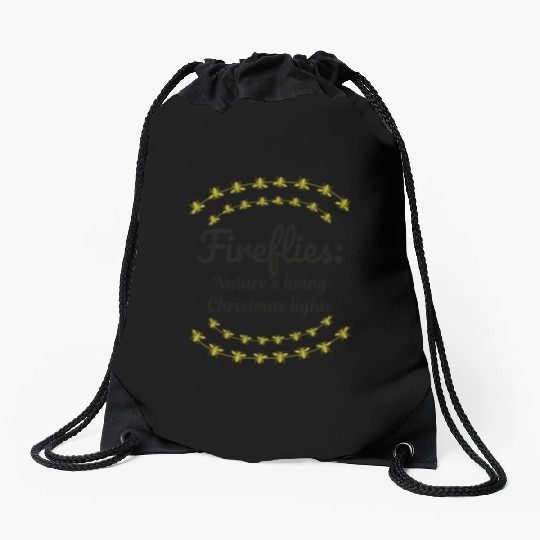 Fireflies Firefly Lightning Bug Insect Christmas Drawstring Bags