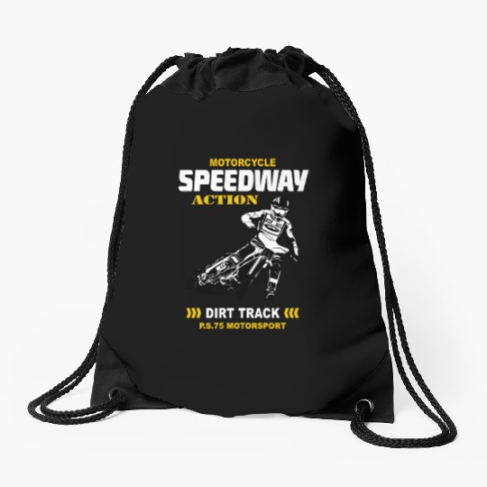 Motorcycle Speedway Racing Drawstring Bags