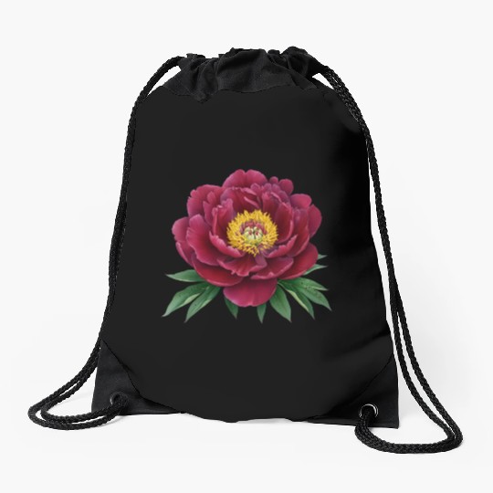 Lonely Flower Drawstring Bags