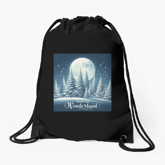 Winter Wonderland Drawstring Bags