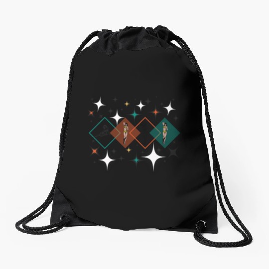Triangle pin Postal Service Drawstring Bags