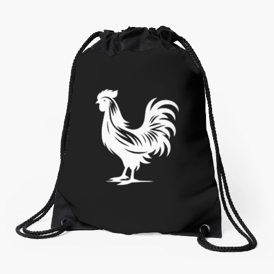 Cute Cock Pedigree Cock Large Plumage Drawstring Bags