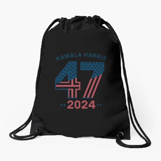 Kamala Harris 47th President USA 2024 Drawstring Bags