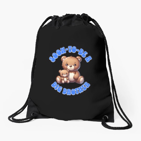 I'm Going To Be A Big Brother Cute Teddy Bears, Drawstring Bags