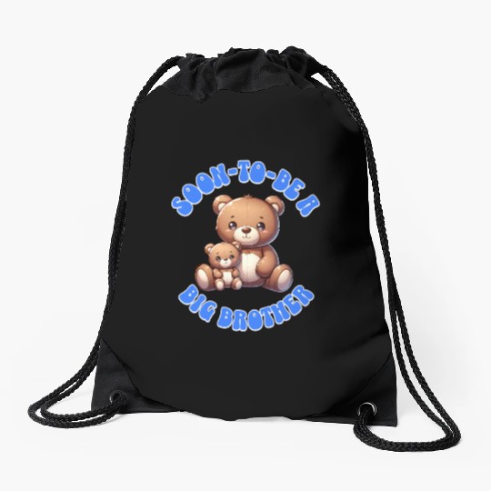 I'm Going To Be A Big Brother Cute Teddy Bears, Drawstring Bags