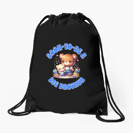 I'm Going To Be A Big Brother Cute Teddy Bears, Drawstring Bags