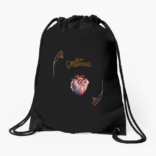 Doctor cardiologist Drawstring Bags