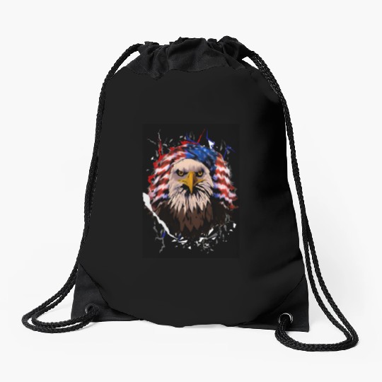 Wicked Eagle Drawstring Bags