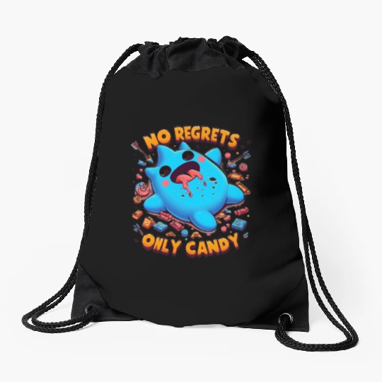 Stitch Halloween No Regrets Only Candy Drawstring Bags