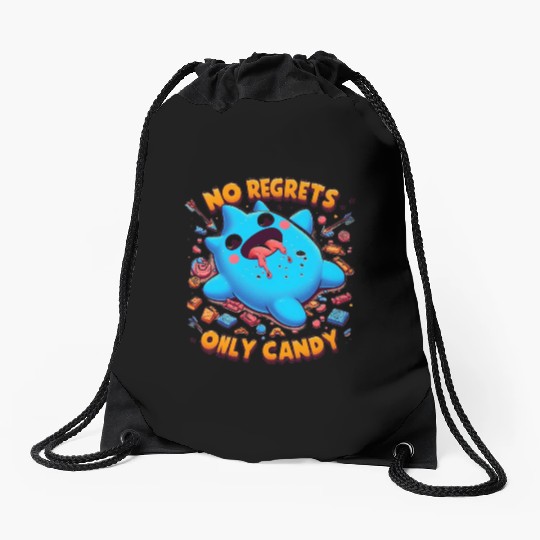 Stitch Halloween No Regrets Only Candy Drawstring Bags