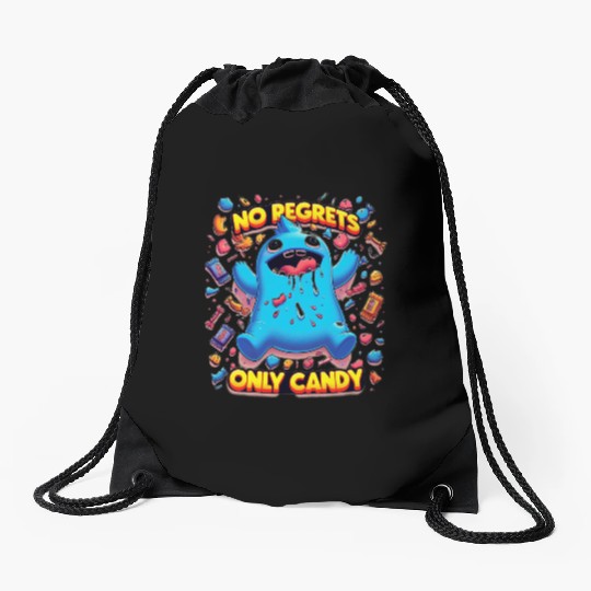 No Regrets Only Candy Drawstring Bags