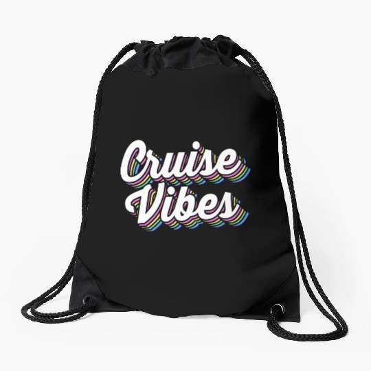 Family Vacation Trip Cousin Crew Cruise Vibes Drawstring Bags
