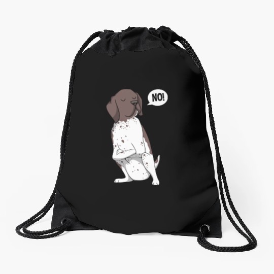 GSP Lovers Funny German Shorthaired Pointer Dog Drawstring Bags