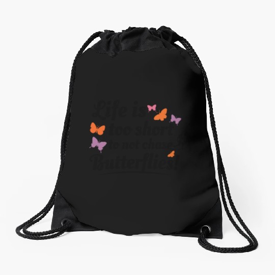 Butterfly Butterflies Insect Collector Entomology Drawstring Bags