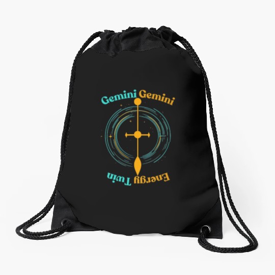 Gemini Twin Energy Drawstring Bags