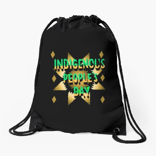 Indigenous People Logos Drawstring Bags