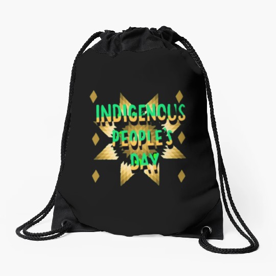 Indigenous People Logos Drawstring Bags