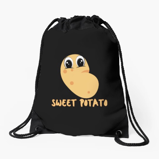 Sweet cute potato Drawstring Bags