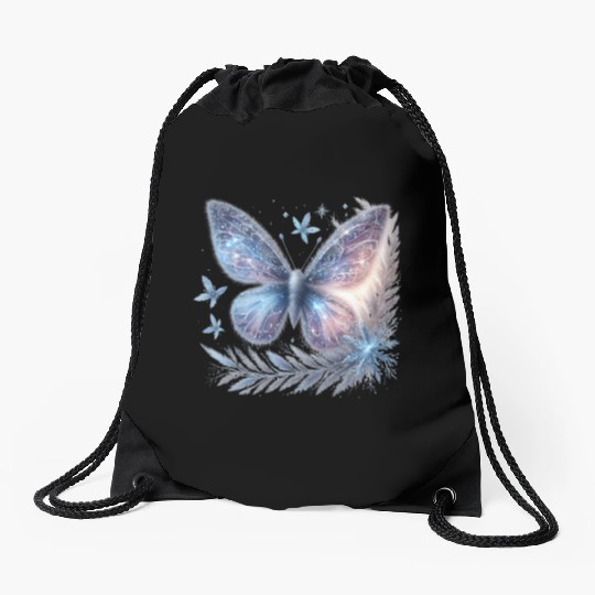 Colorful Butterfly Design – Enchanting Art Drawstring Bags