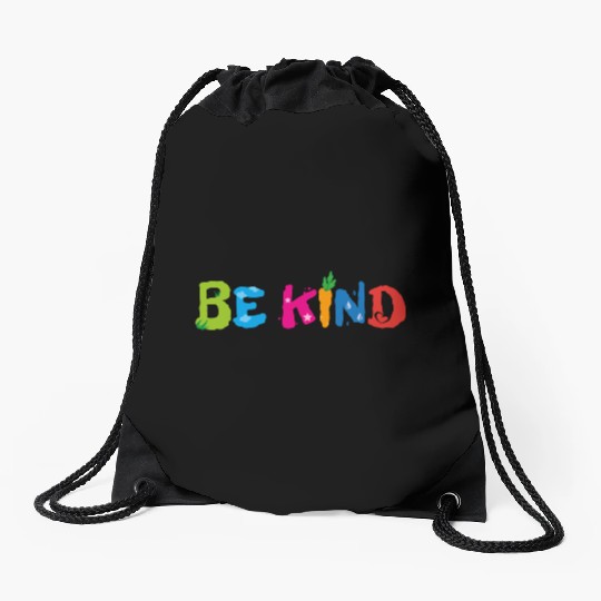 Be Kind nature environment Drawstring Bags
