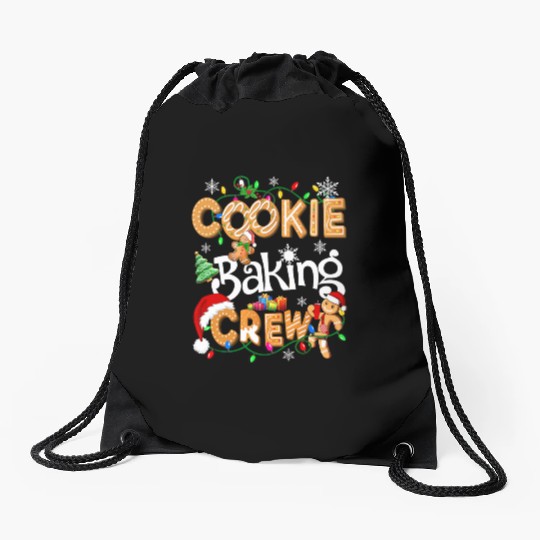 Cookie baking crew Cooking Lover Xmas Gingerbread Drawstring Bags