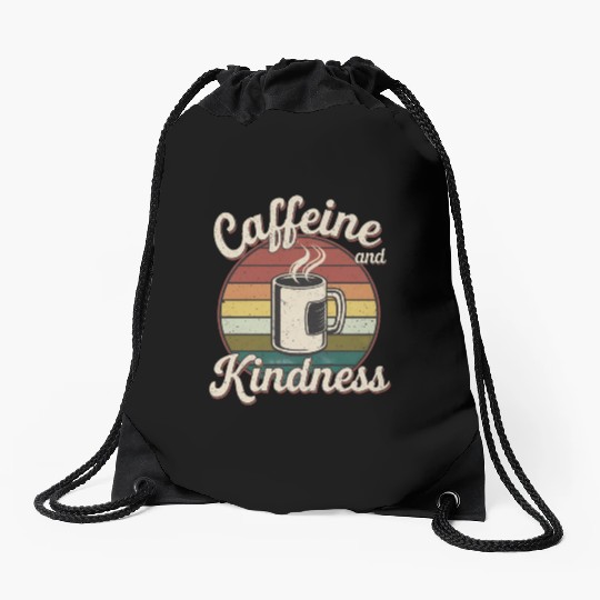 Caffeine And Kindness 12 Drawstring Bags