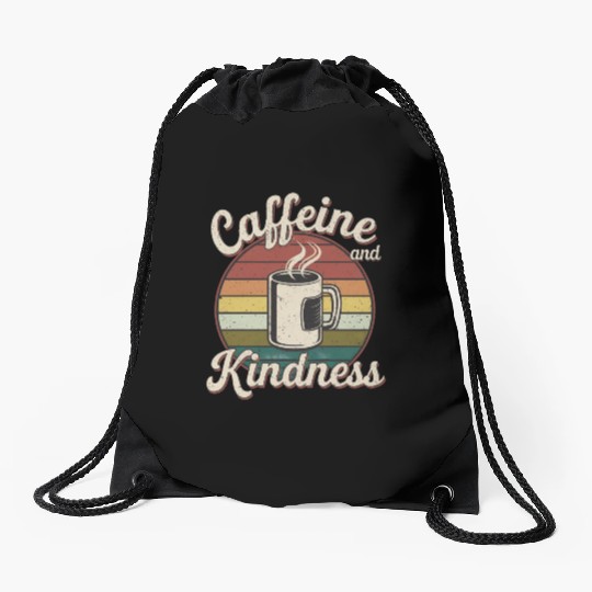 Caffeine And Kindness 12 Drawstring Bags
