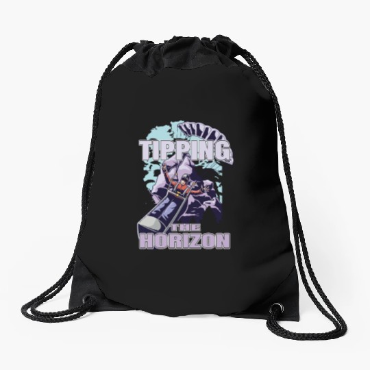 Tipping the Horizon Drawstring Bags