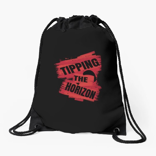 Tipping the Horizon Drawstring Bags
