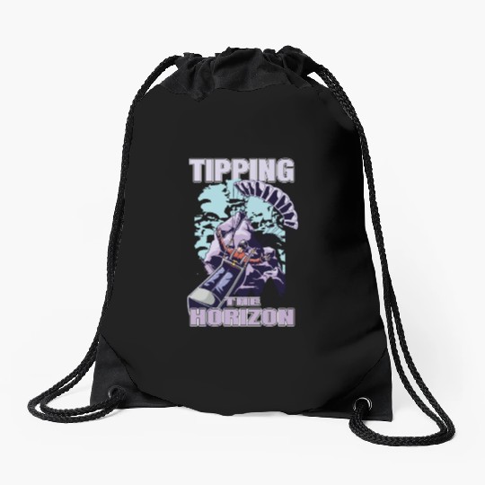 Tipping the Horizon Drawstring Bags