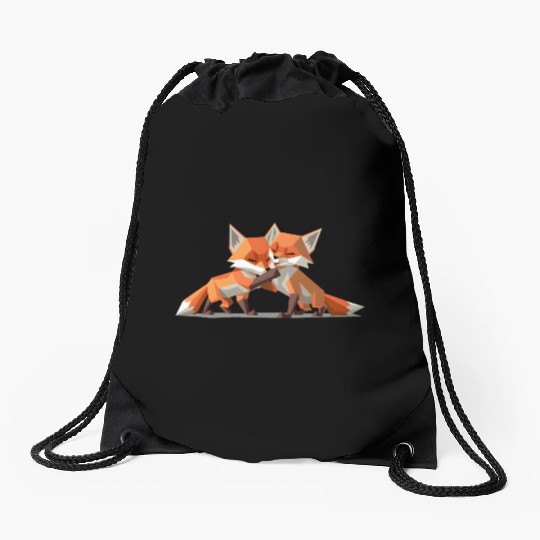 Fox Cubs Drawstring Bags