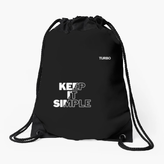 TURBO "KEEP IT SIMPLE" Merch Drawstring Bags