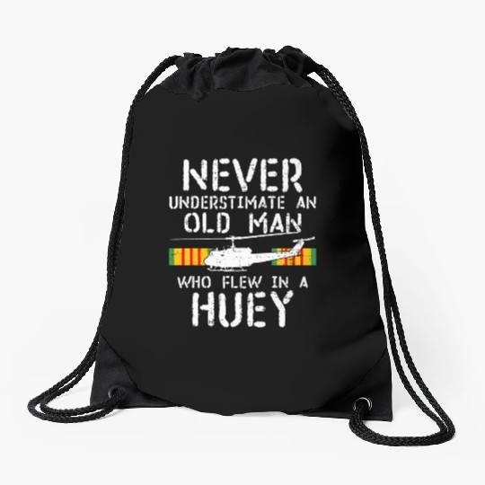 Sky Warriors: Huey Pilots of the Vietnam War Drawstring Bags
