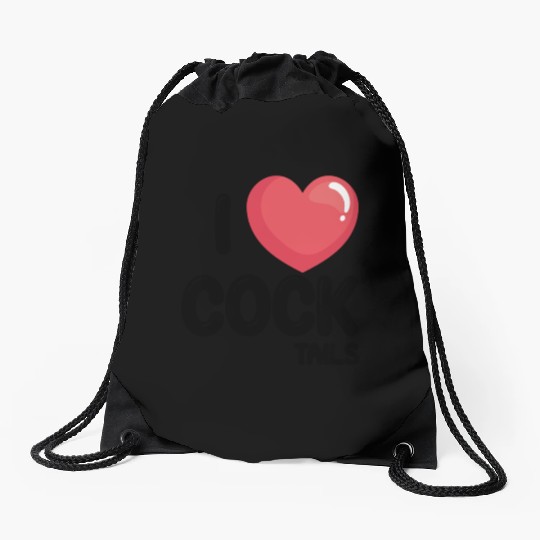 Funny I Love Cocktails 1 Drawstring Bags