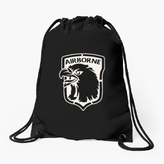 Airborne Eagle LIKE US ON FB #USAPatriotGraphics © Drawstring Bags