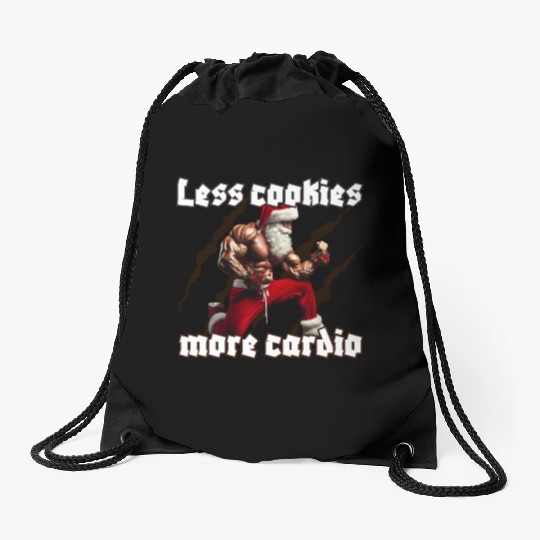 Muscle Santa Drawstring Bags – Christmas Workout Apparel