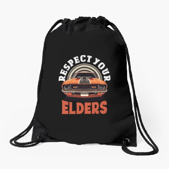 Funny Car Guy 8 Drawstring Bags