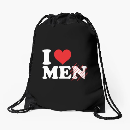 i love me not men. Funny I love myself Drawstring Bags